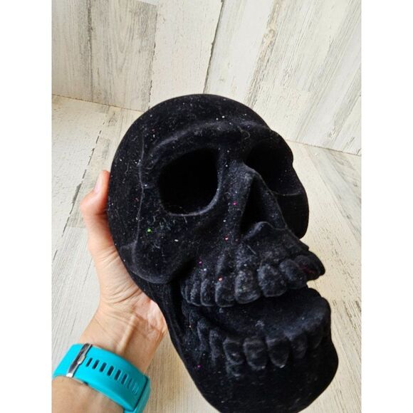 Velvet heavy skull Halloween prop decor house - Picture 5 of 5
